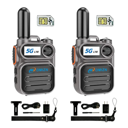 OMIZN M5 4G LTE Global Walkie Talkie – Unlimited Range Two Way Radio with Nationwide & International Coverage